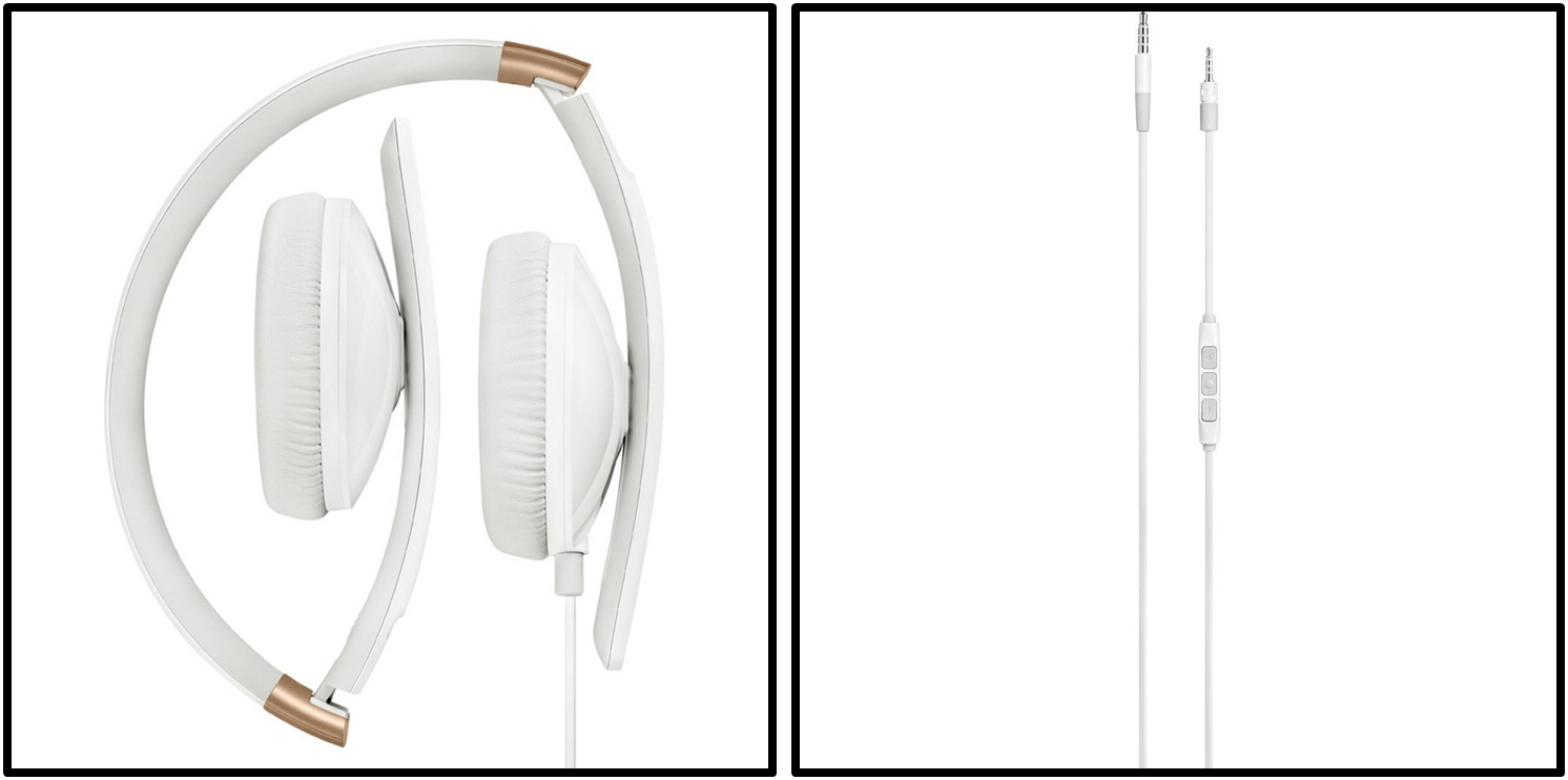 אוזניות HI-FI עם דיבורית סנהייזר SENNHEISER HD 2.30I WHITE